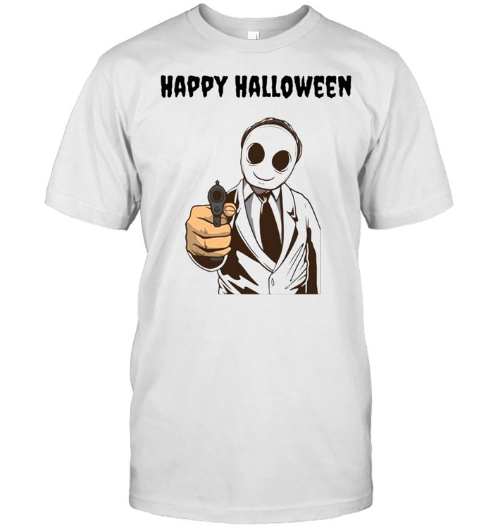 cary Modern Halloween Ghost Happy Halloween T-shirt