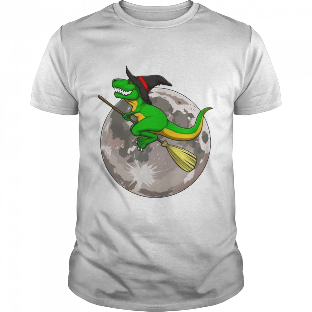 Witch T Rex Moon Funny Halloween Horror Scary Essential T-shirt