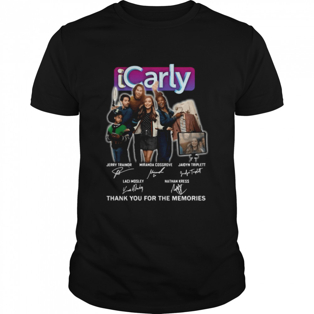 ICarly thank you for the memories signatures shirt