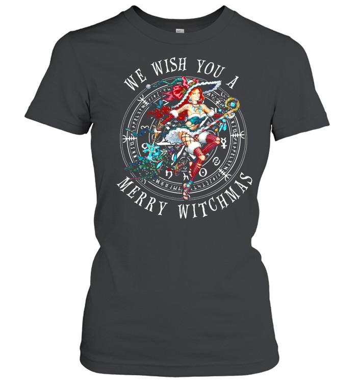 We Wish You A Merry Witchmas Christmas T-shirt Classic Women's T-shirt