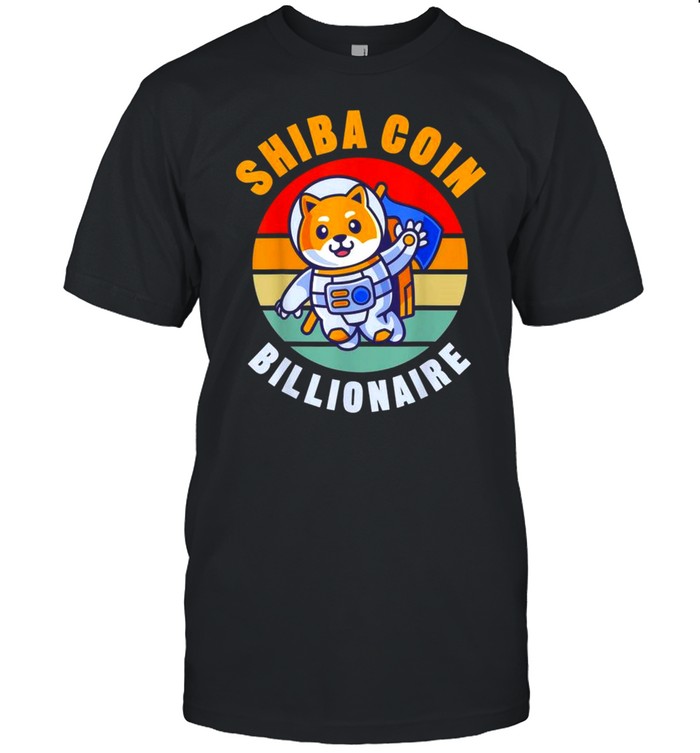 Shiba Coin The Billionaire Loading Token Coin Shiba Inu Logo T-Shirt