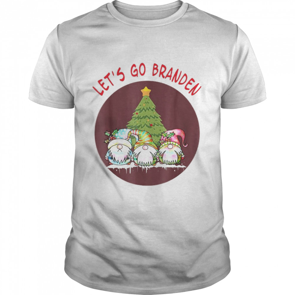 Let’s Go Branden Tree Gnome Conservative Anti Liberal Xmas Christmas shirt