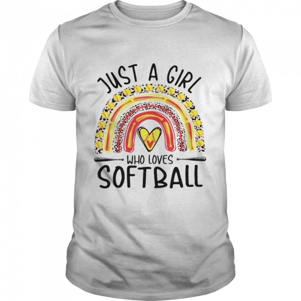 Just A Girl Who Loves Softball Shirt