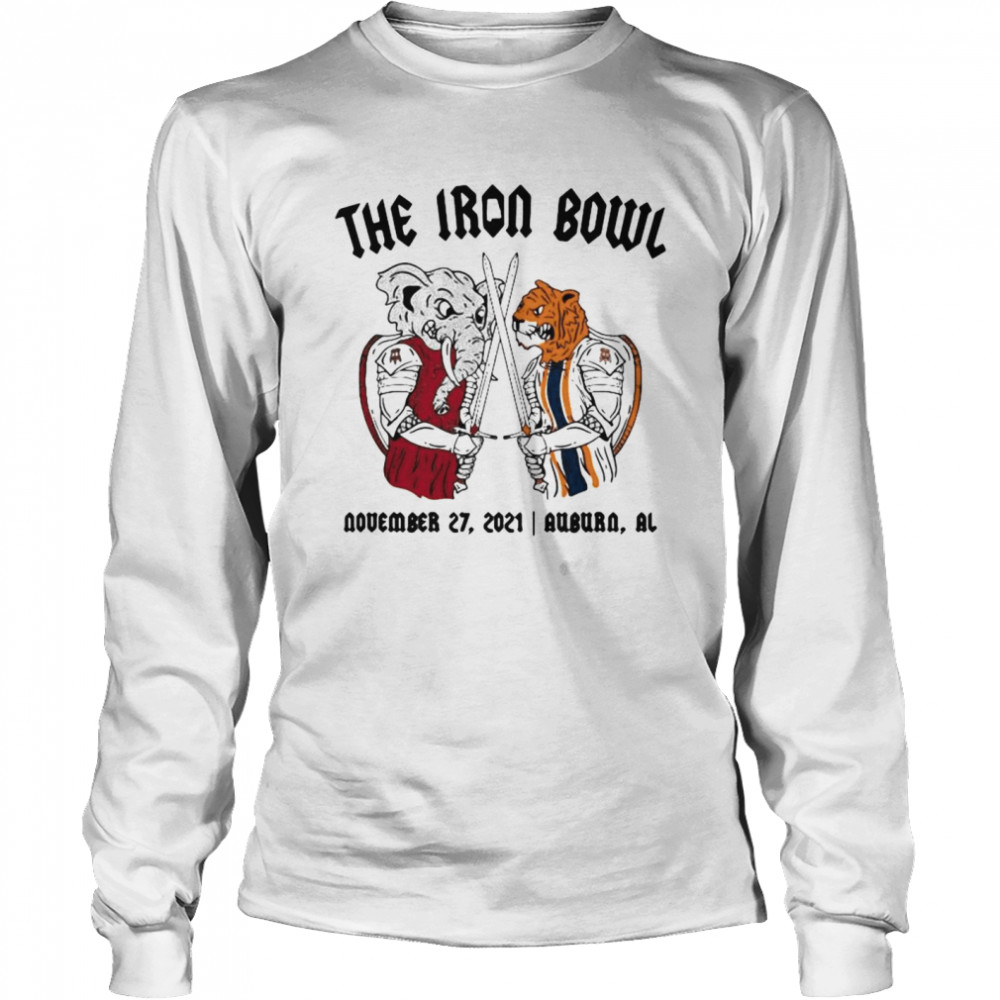 Elephant Vs Tigers the Iron bowl november 27 2021 shirt Long Sleeved T-shirt