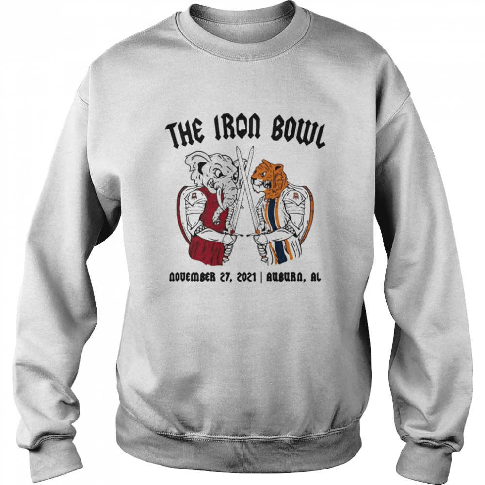 Elephant Vs Tigers the Iron bowl november 27 2021 shirt Unisex Sweatshirt