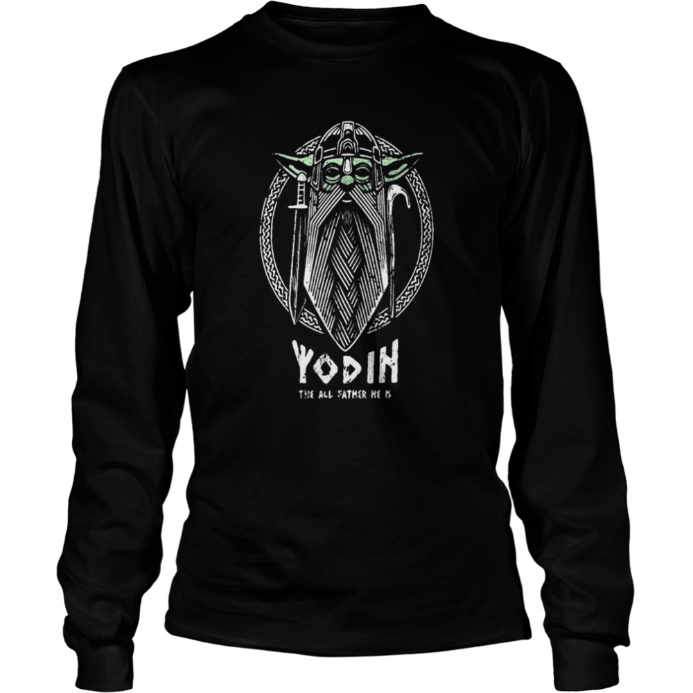Odin The All Father He Is Baby Yoda  Long Sleeved T-shirt