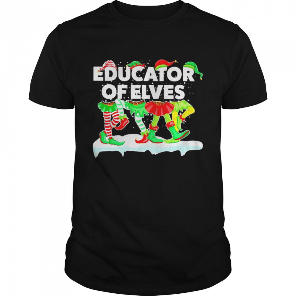 Grinch ELF Squad Educator Of Elves Christmas Sweater Shirt