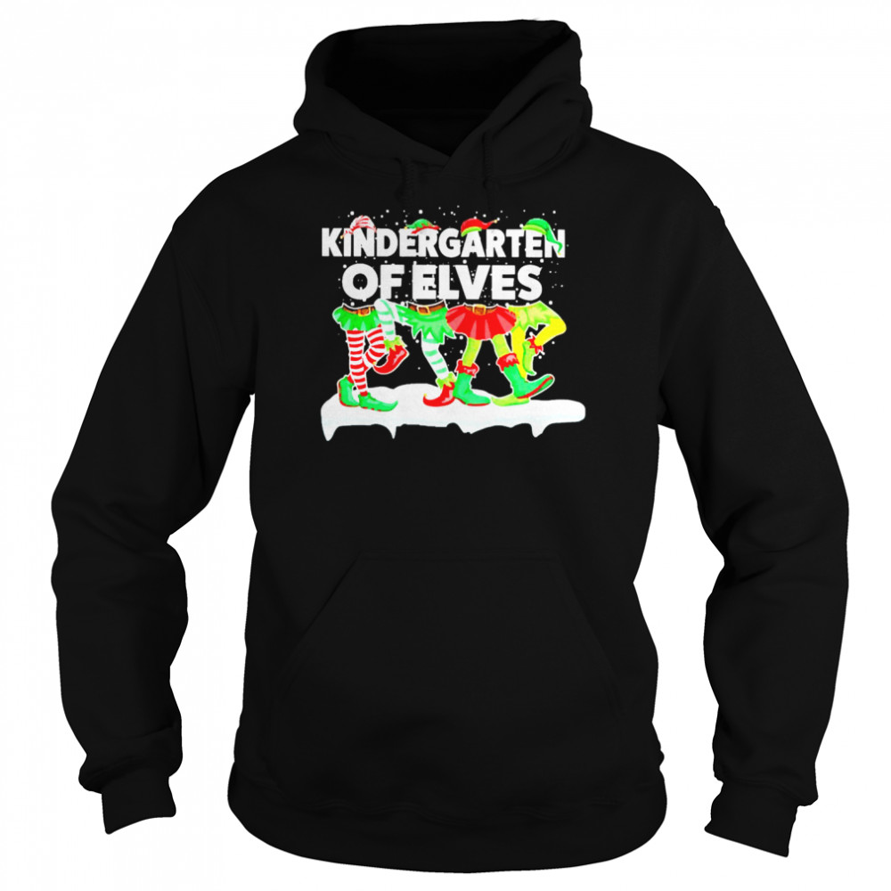 Grinch ELF Squad Kindergarten Of Elves Christmas Sweater  Unisex Hoodie