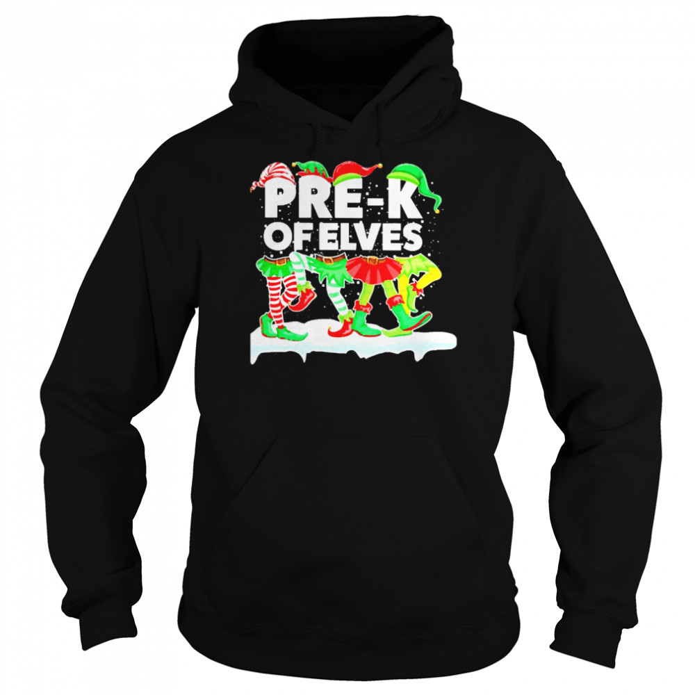Grinch ELF Squad Pre-K Of Elves Christmas Sweater  Unisex Hoodie