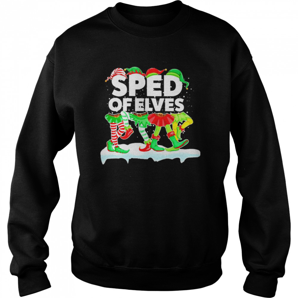 Grinch ELF Squad SPED Of Elves Christmas Sweater  Unisex Sweatshirt