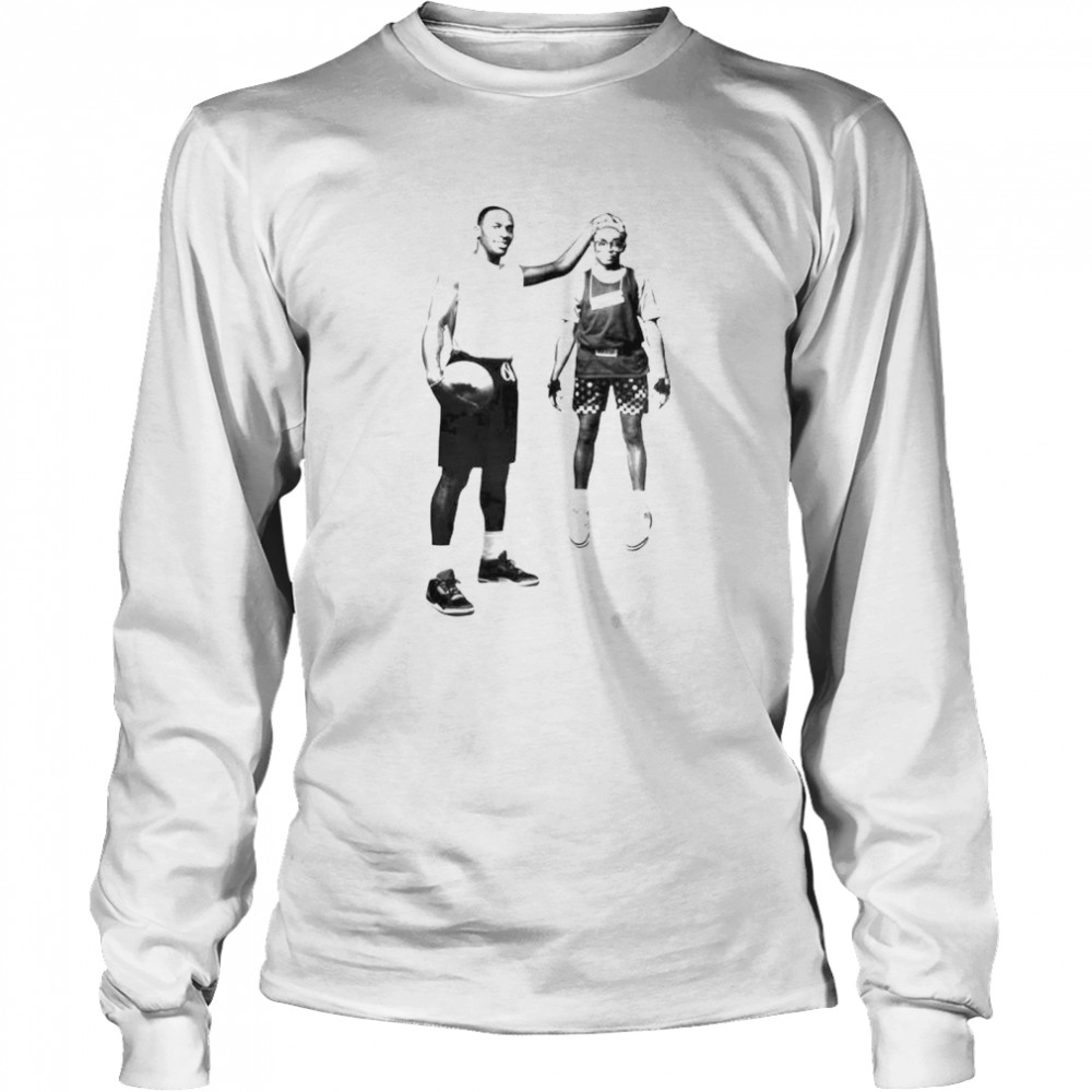 Luka Doncic Michael Jordan Spike Lee shirt Long Sleeved T-shirt