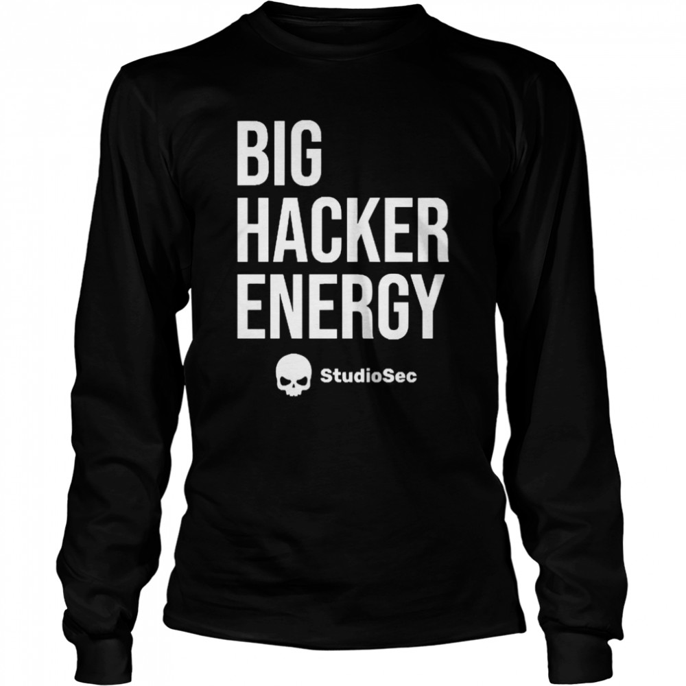 Davin Jackson Big Hacker Energy Studiosec  Long Sleeved T-shirt