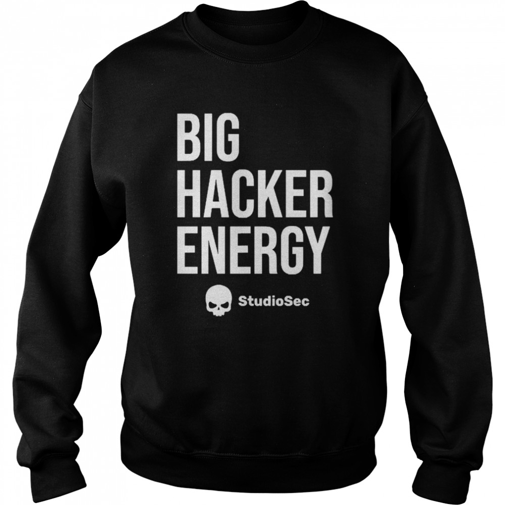Davin Jackson Big Hacker Energy Studiosec  Unisex Sweatshirt