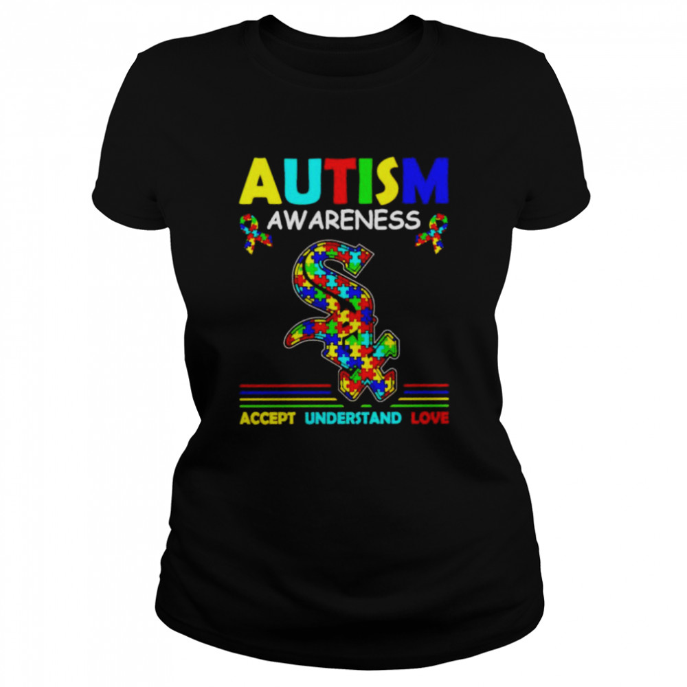Autism awareness Chicago White Sox accept understand love shirt Classic Women's T-shirt