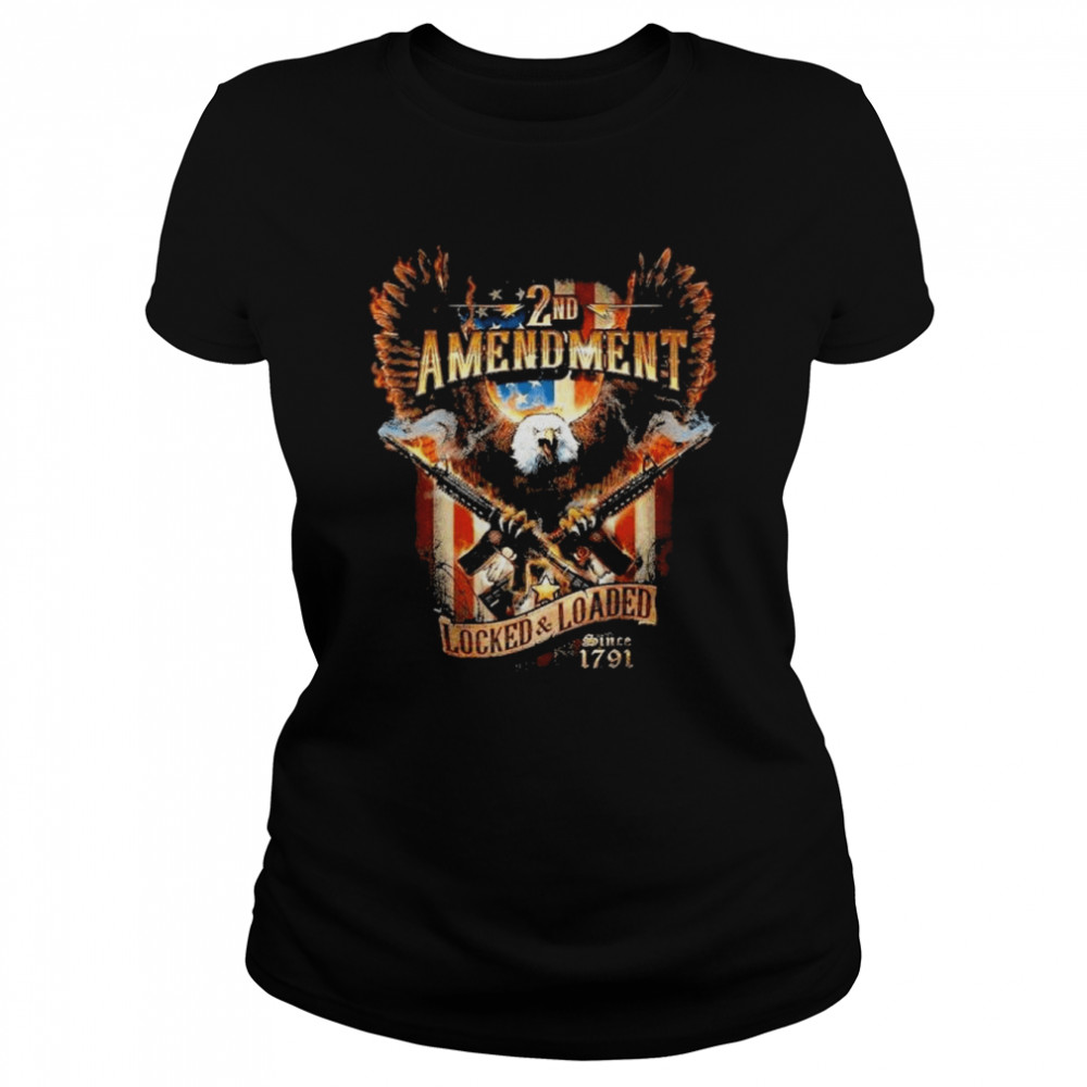 2nd amendment attack eagle with double ar15 shirt Classic Women's T-shirt