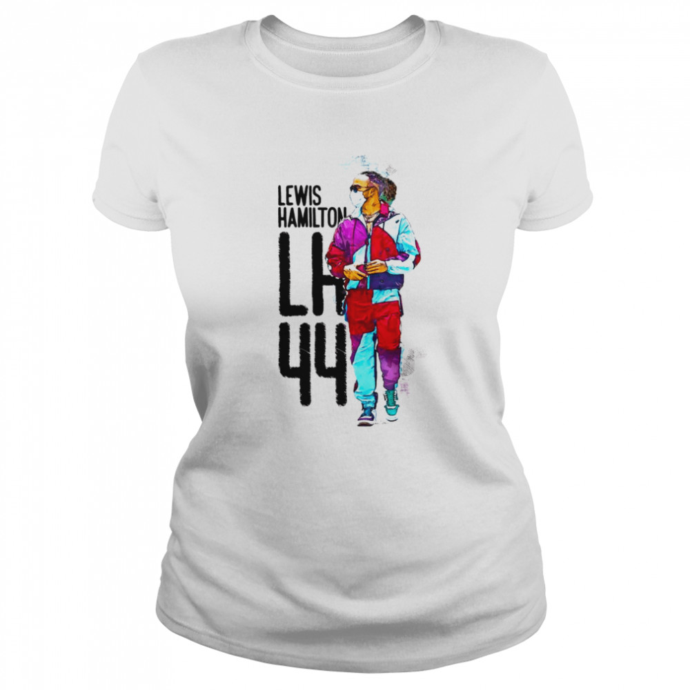 Walking Lewis Hamilton Car Racing shirt Classic Women's T-shirt