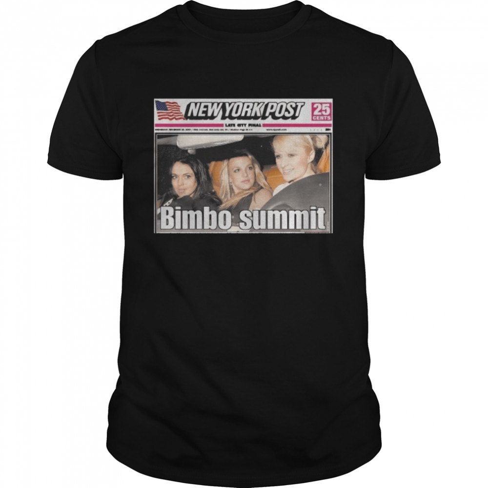 New York Post Bimbo Summit shirt