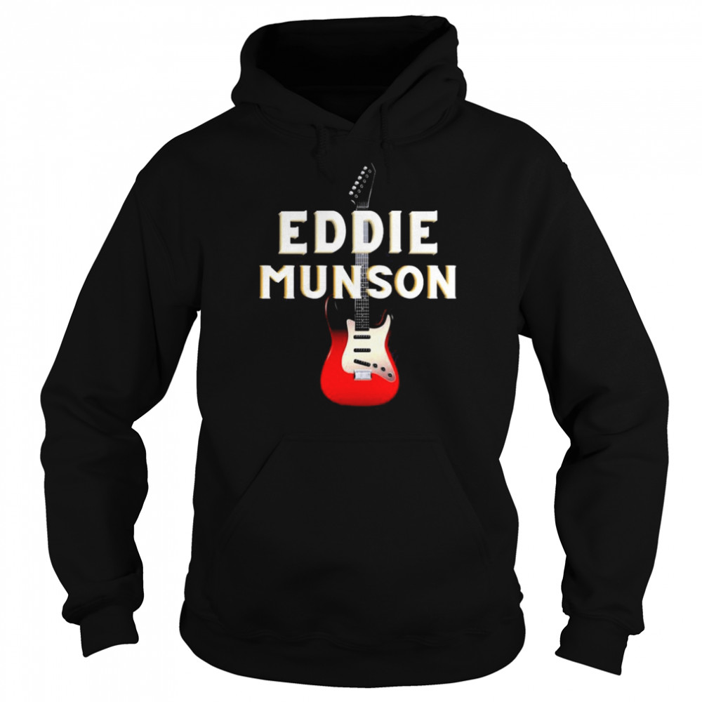 Eddie Munson With His Guitar Design  Unisex Hoodie
