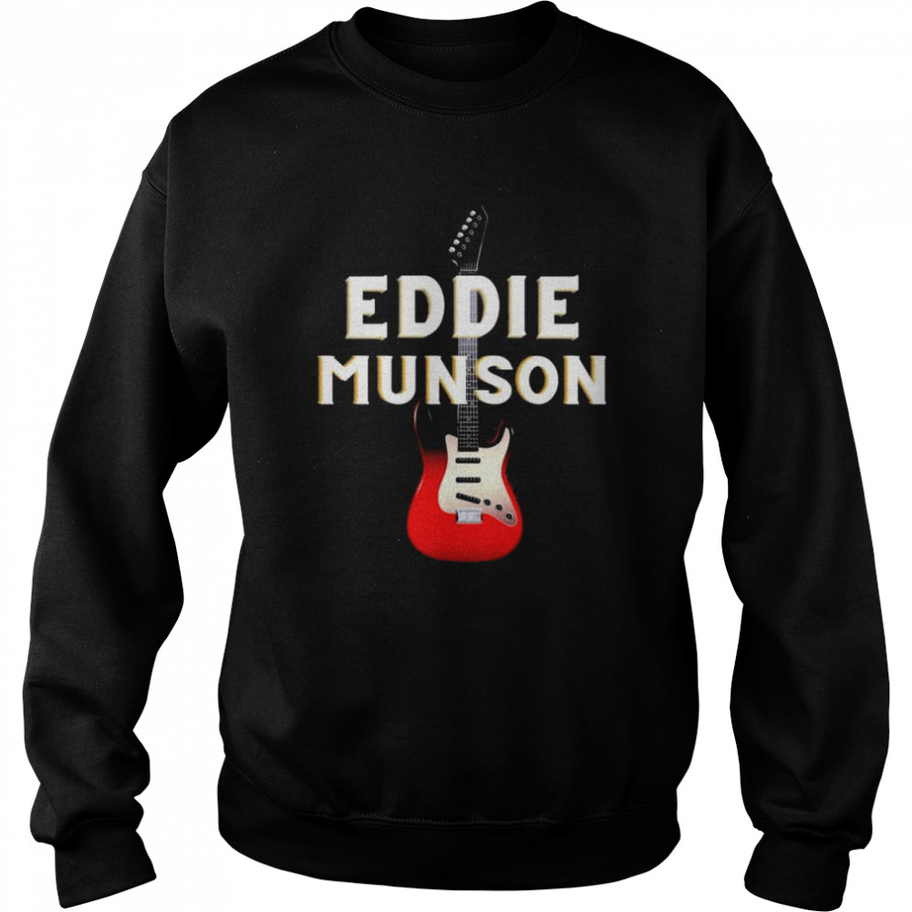 Eddie Munson With His Guitar Design  Unisex Sweatshirt