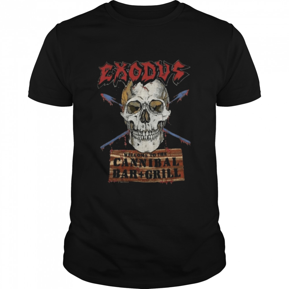 Cannibal Bar Grill Exodus Rock Band shirt