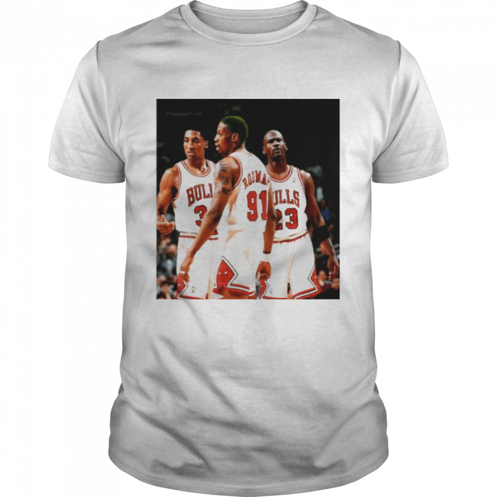 Dennis Rodman With The Bulls Squad Basketball Shirt