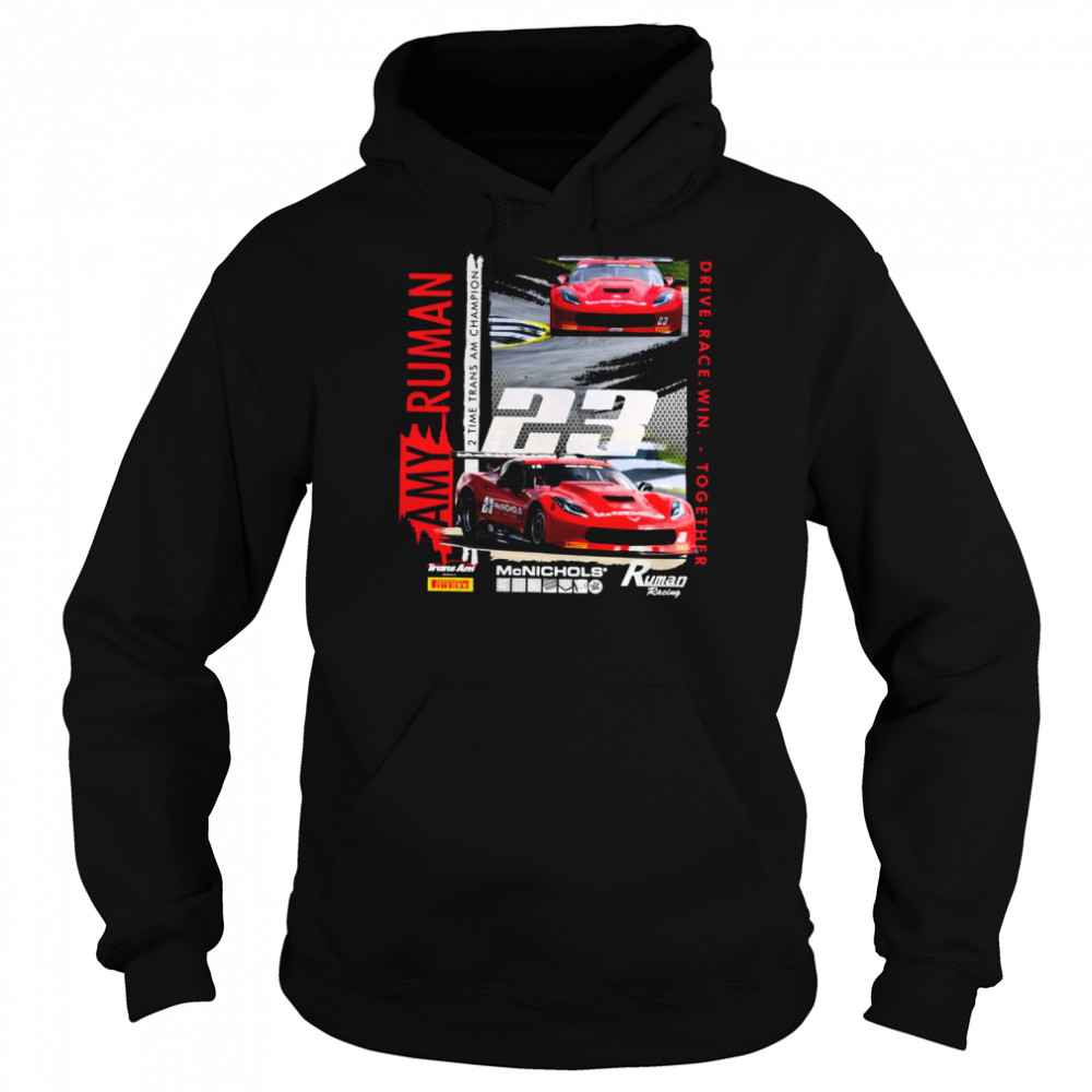 Rumanmcnichols Design Retro Nascar Car Racing shirt Unisex Hoodie