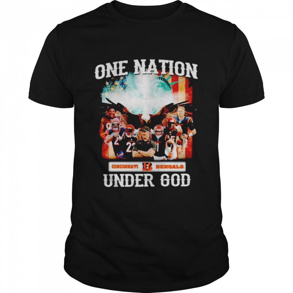 Cincinnati Bengals one nation under God shirt