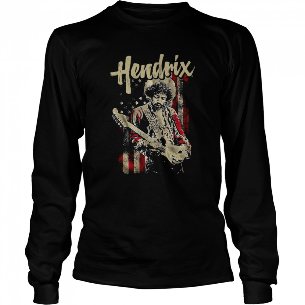 Hendrix Music Portrait Frank Zebra shirt Long Sleeved T-shirt