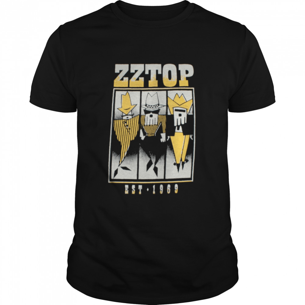 Zz Top Tour American Rock Band Sest 1969 shirt