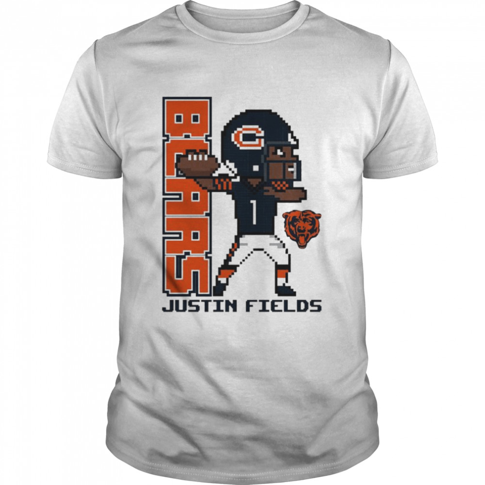 Justin Fields Chicago Bears Pixel shirt