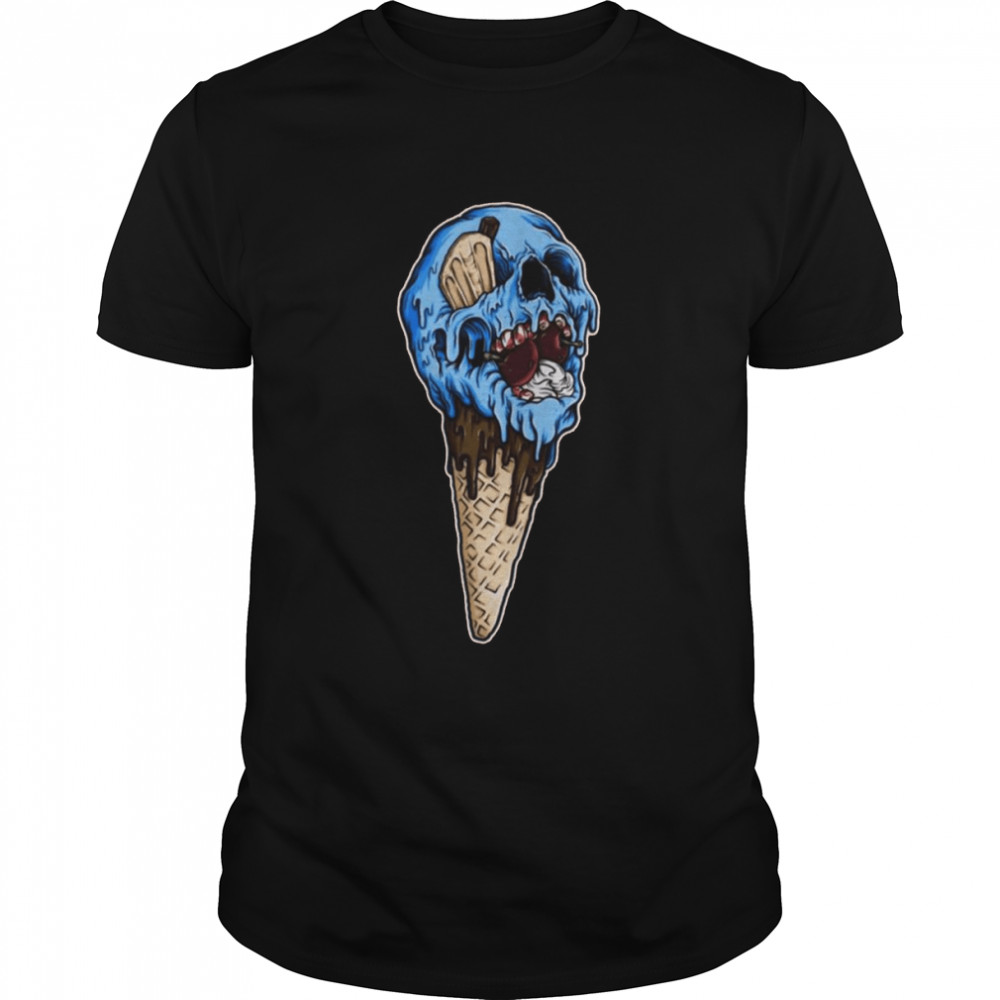 Ice Cream Zombie Skull Halloween Spooky Night shirt