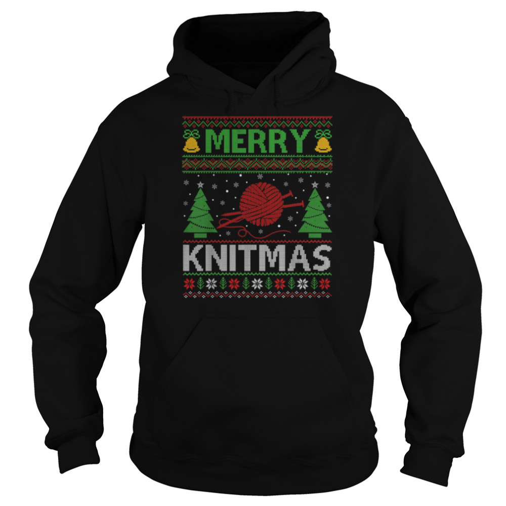 Merry Knitmas Xmas Sweater Style Ugly Knitting Christmas T- B0BD1MTY73 Unisex Hoodie