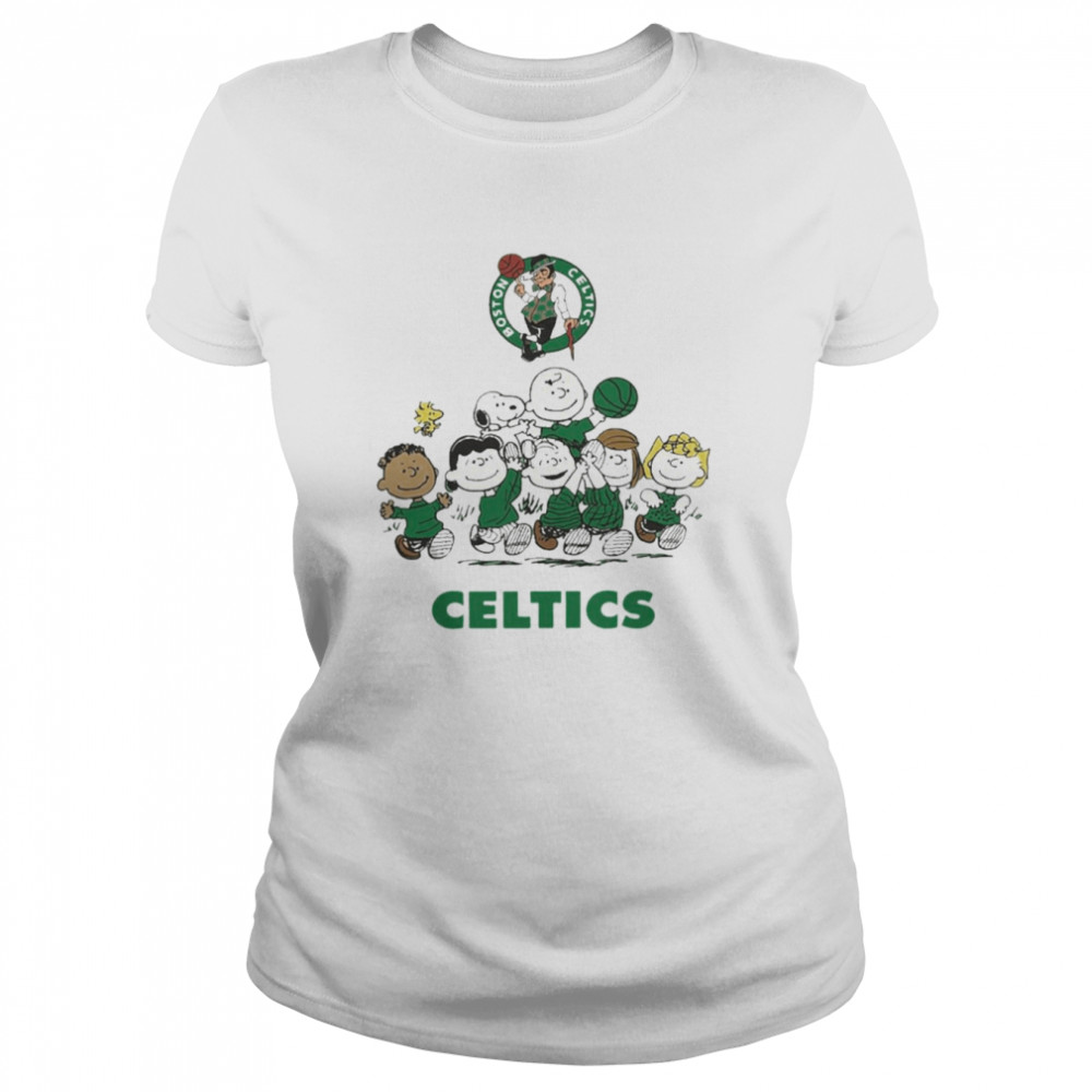 Boston Celtics Basketball Snoopy Celtics  Classic Women's T-shirt