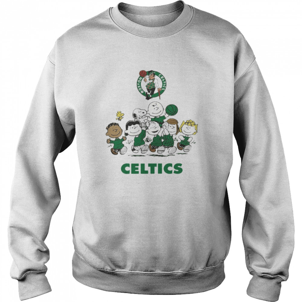 Boston Celtics Basketball Snoopy Celtics  Unisex Sweatshirt