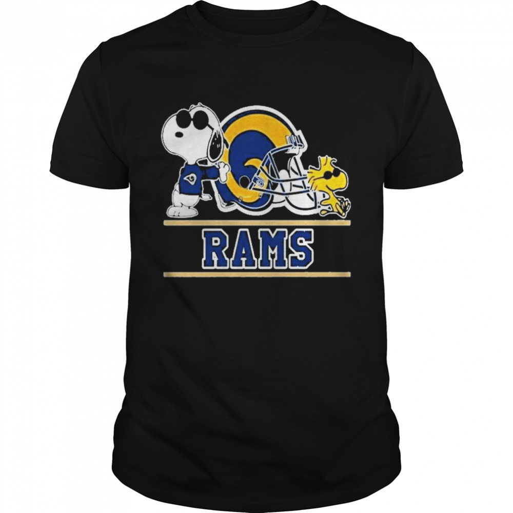 Snoopy And Woodstock Los Angeles Rams T Shirt