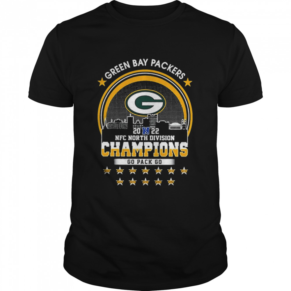 Green Bay Packers 2022 North Division Champs Trophy Green Bay Packers T-Shirt