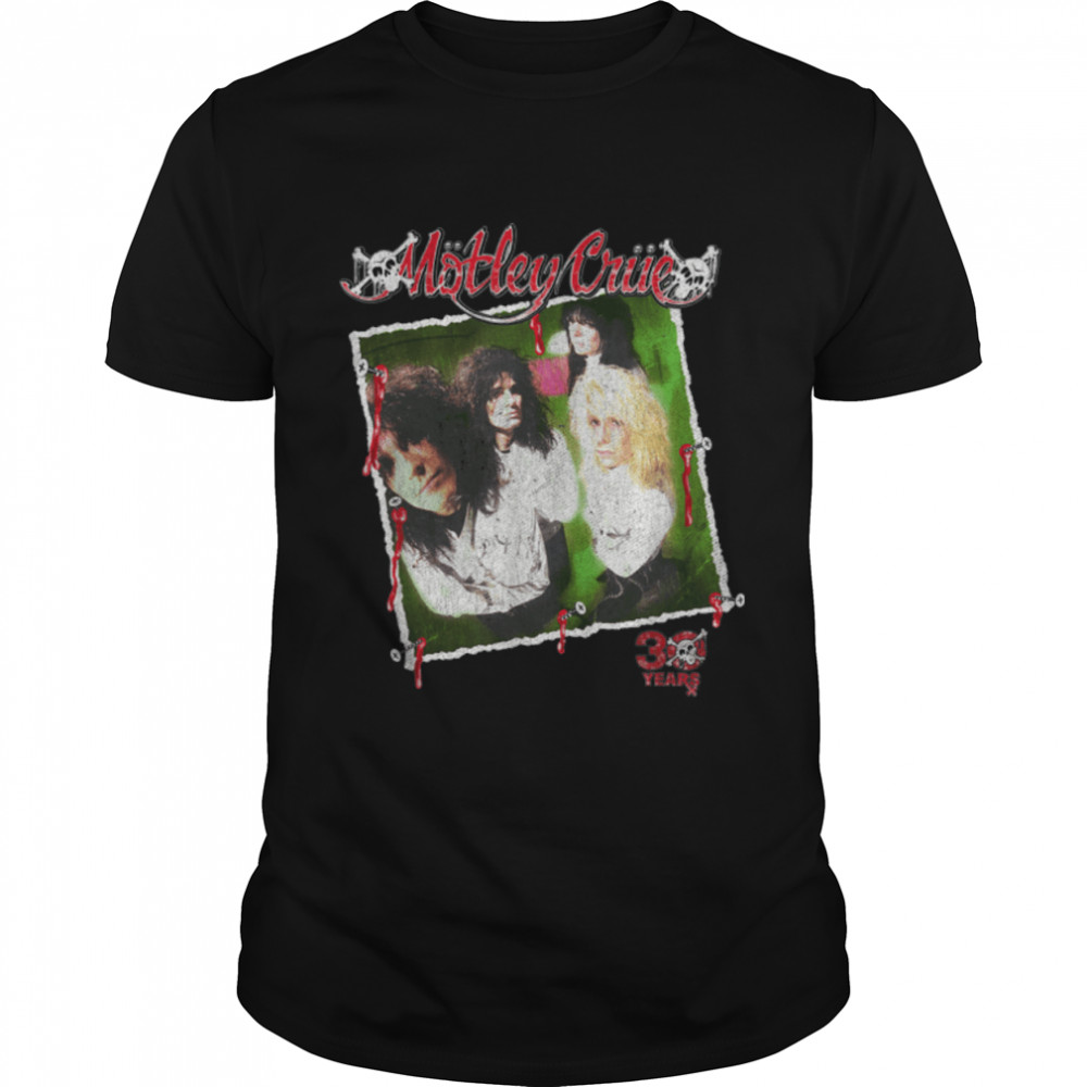 Mötley Crüe – Retro Vintage 30 Years Dr. Feelgood Photo T-Shirt B09MV7NNWG