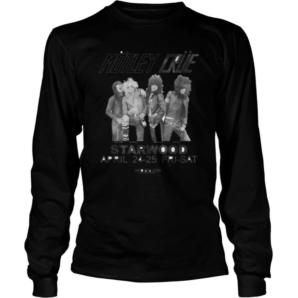 Mötley Crüe – Starwood 1981 T- B09BY1GWGH Long Sleeved T-shirt