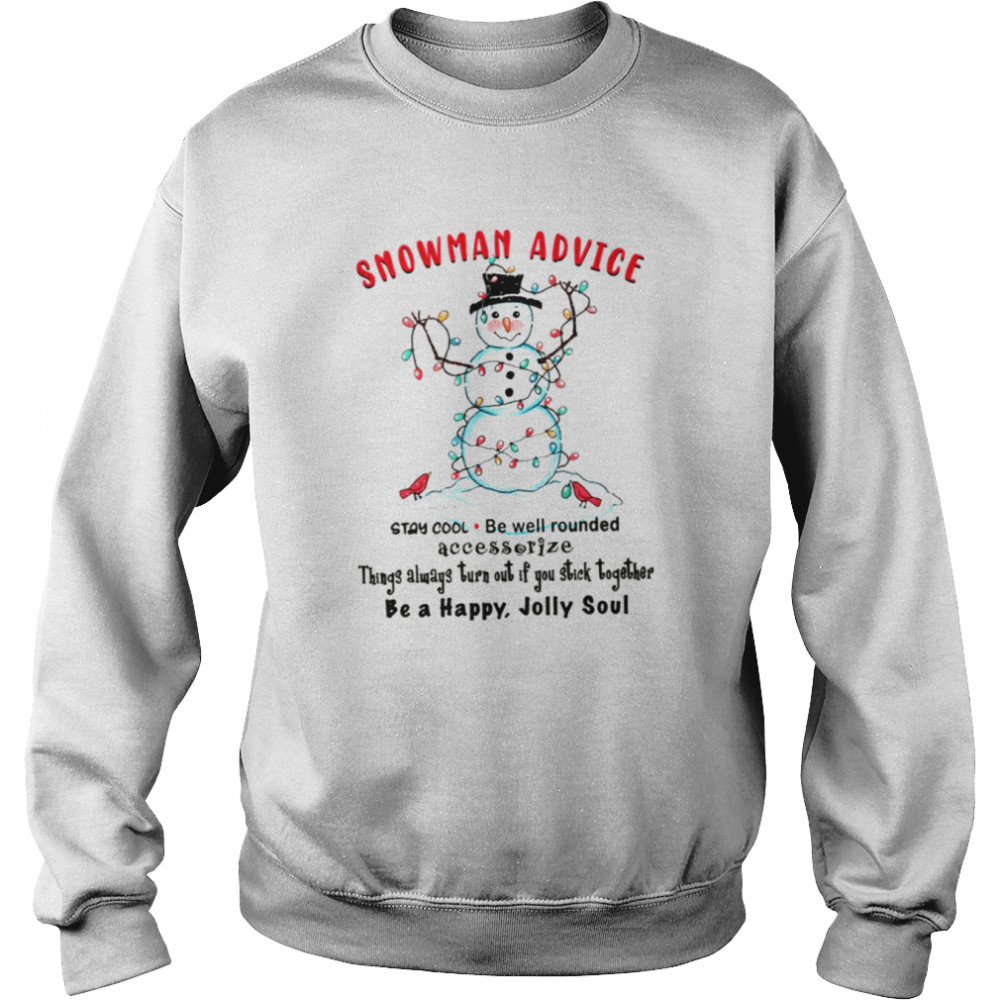 Advice With Christmas Light Snowman shirt Unisex Sweatshirt