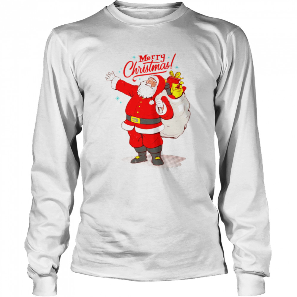Big Bag Of Gifts Christmas Santa Candy shirt Long Sleeved T-shirt