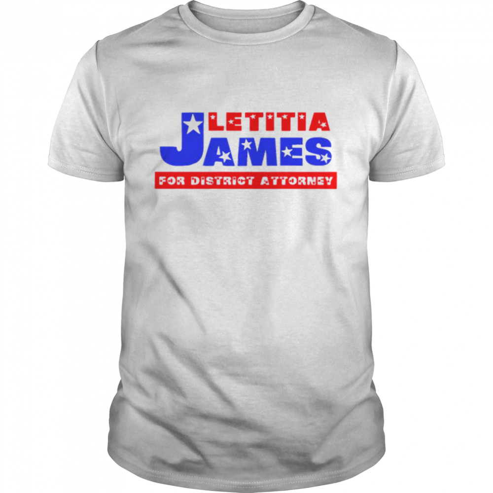 Letitia James For District Attorney Bluered shirt