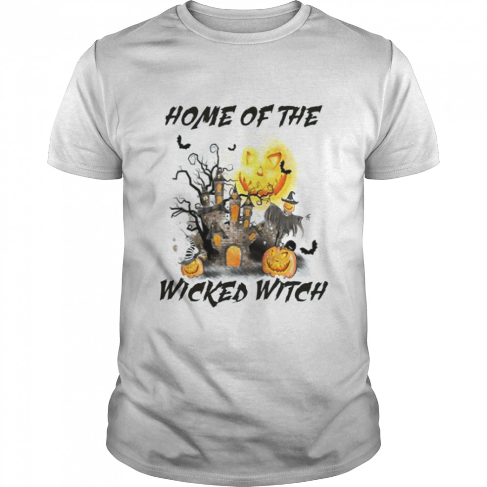 Comfort Colors Retro Halloween Home Of The Wicked Witch Shirt