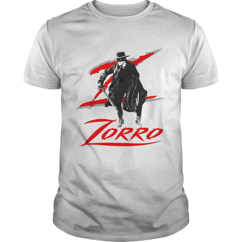 Zorro Signs A Z With His Sword shirt