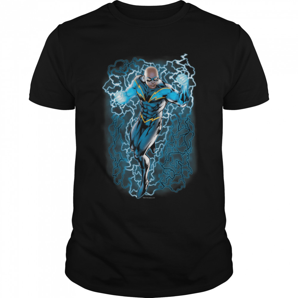 Justice League Black Lightning Bolts T-Shirt B07PCM82MK
