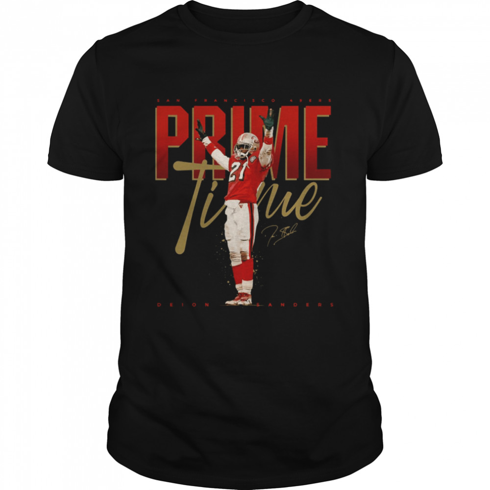 #21 Deion Sanders Primetime Football NFL Pros shirt
