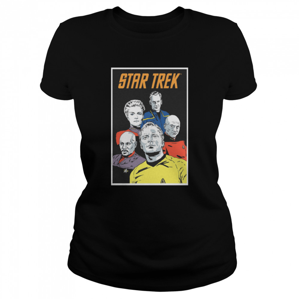 Animated Design Star Trek Characters shirt Classic Women's T-shirt