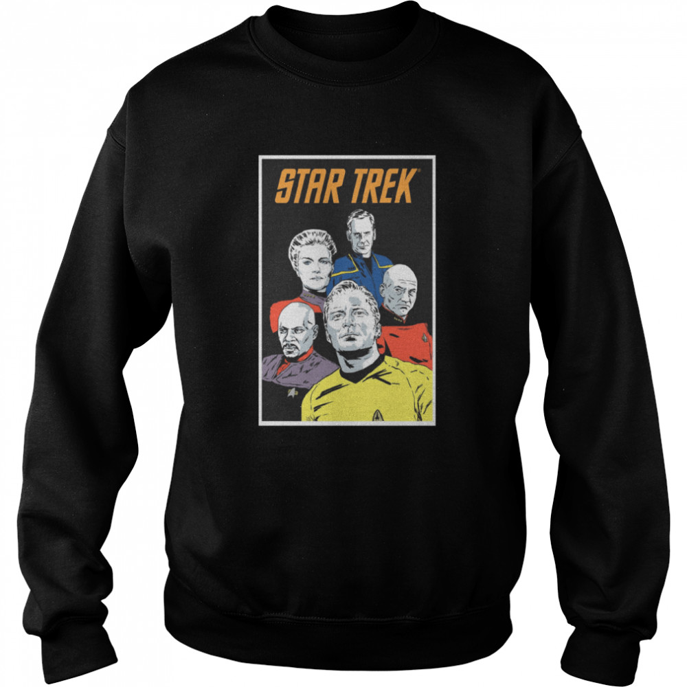Animated Design Star Trek Characters shirt Unisex Sweatshirt