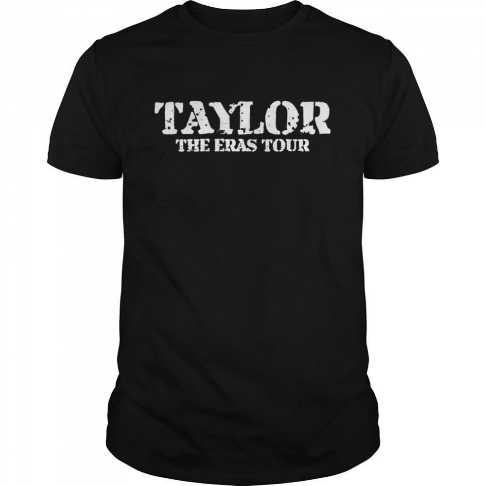 The Eras Tour White Text Design Taylor shirt