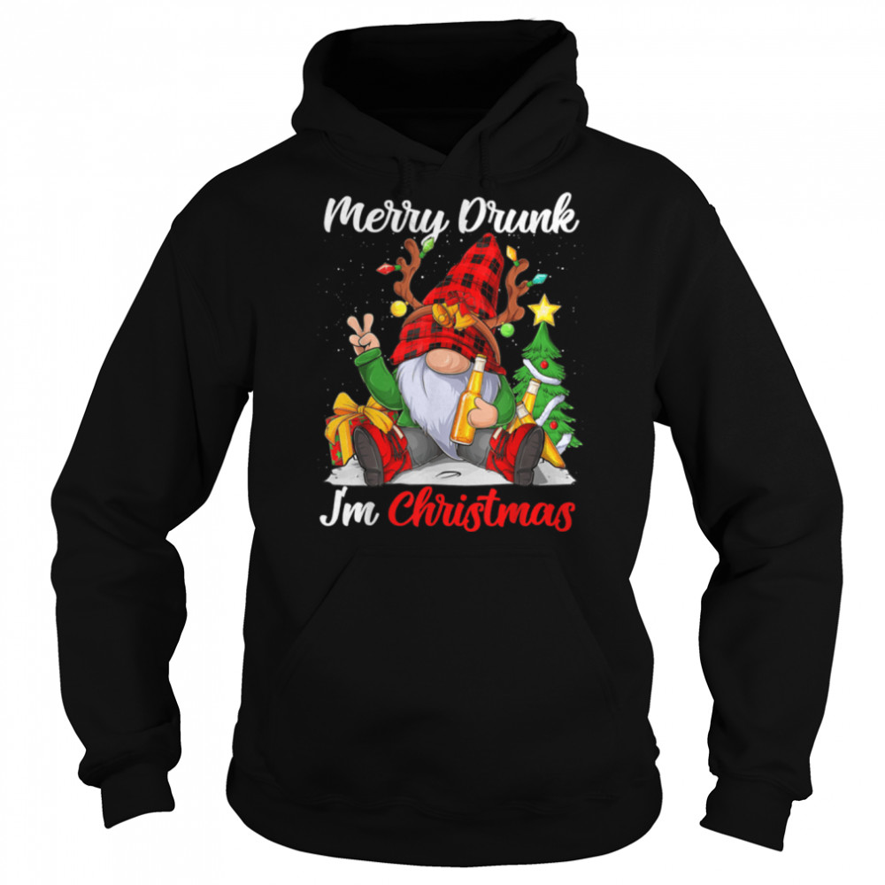 Funny Merry Drunk I'm Christmas Matching Beer Lover Pajama T- B0BN8PYVZF Unisex Hoodie