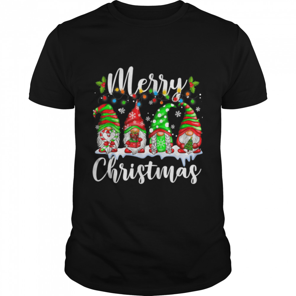 Merry Christmas Gnome Shirt Funny Family Xmas Kid Boys Girls T-Shirt B0BN8TH54S